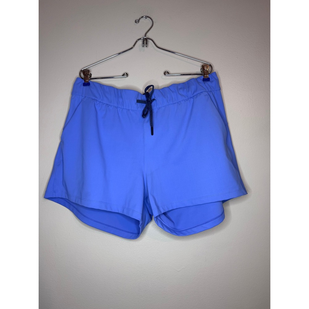 Zyia Active Womens Everywhere 2-in-1 Shorts Periwinkle Blue XXL